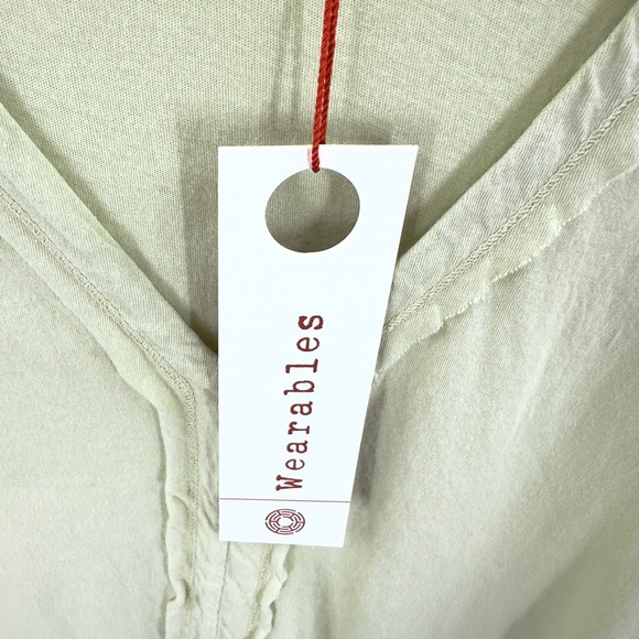 XCVI Wearables Lazzaro Tank Top Womens Size M Yellow Green Asymmetric Hem NWT - Picture 4 of 10